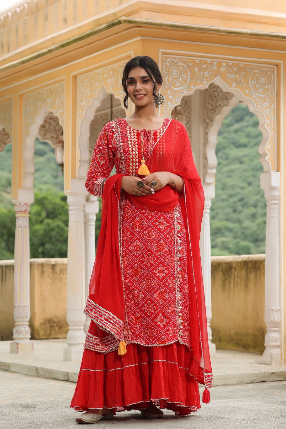 Bandhani Gota Patti One Piece