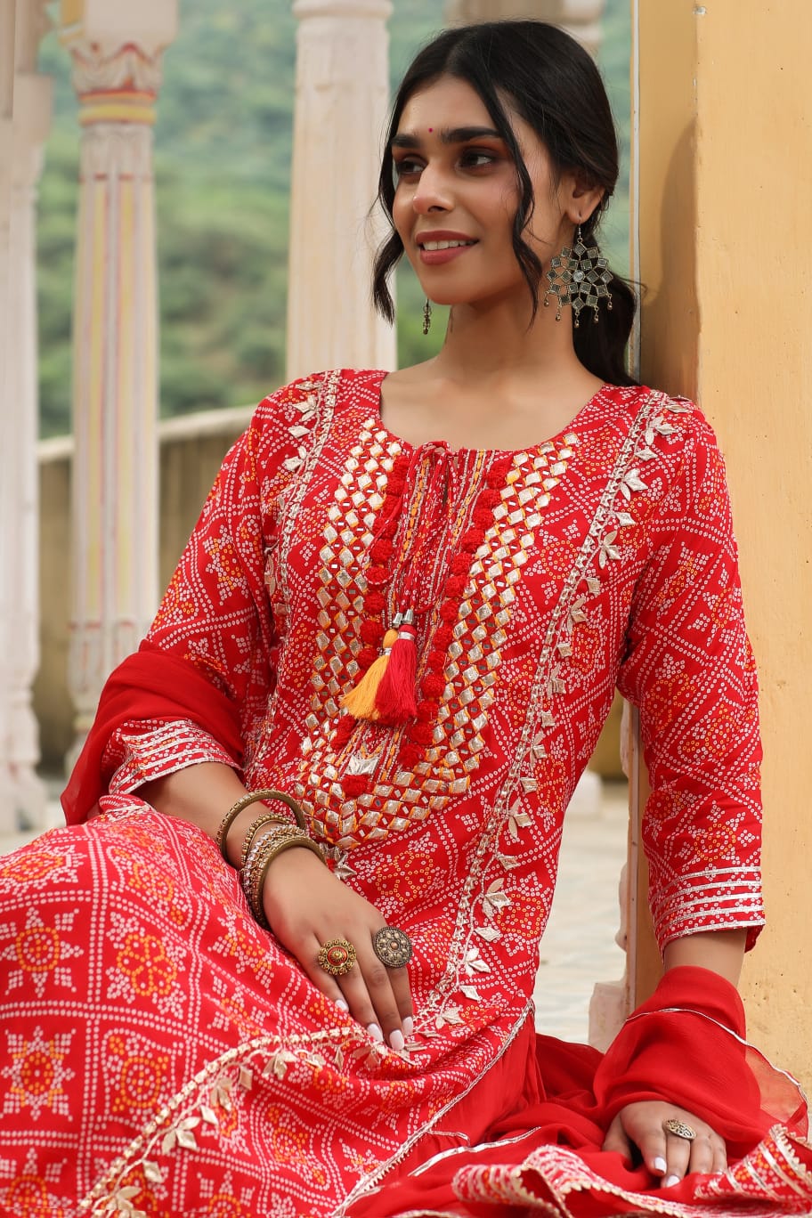 Bandhani Gota Patti One Piece