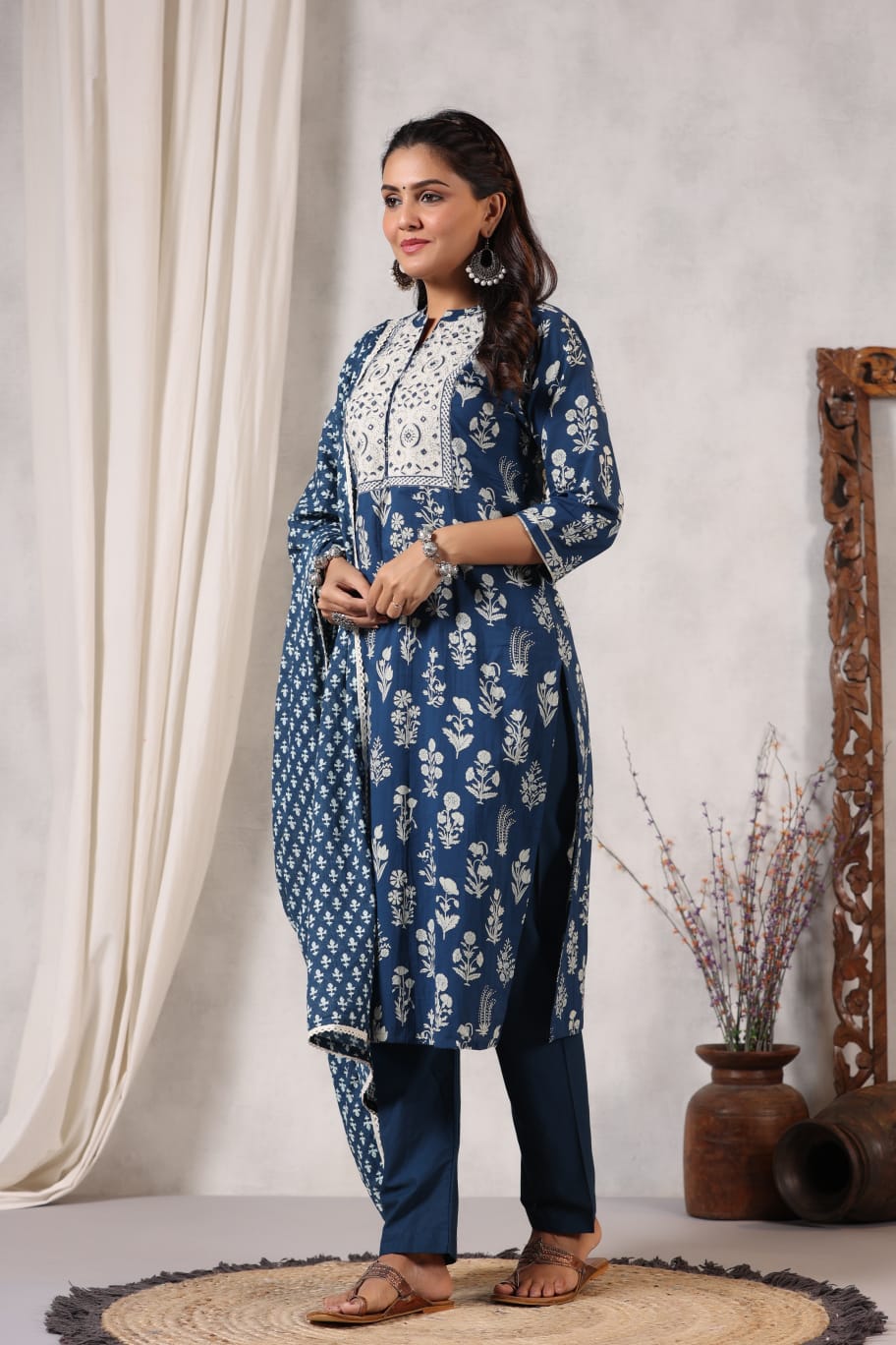 Blue Cotton Suits