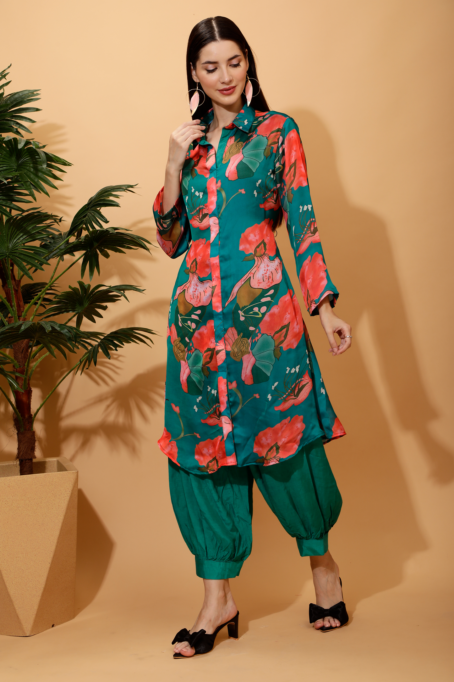 Green Printed Co-ord Set