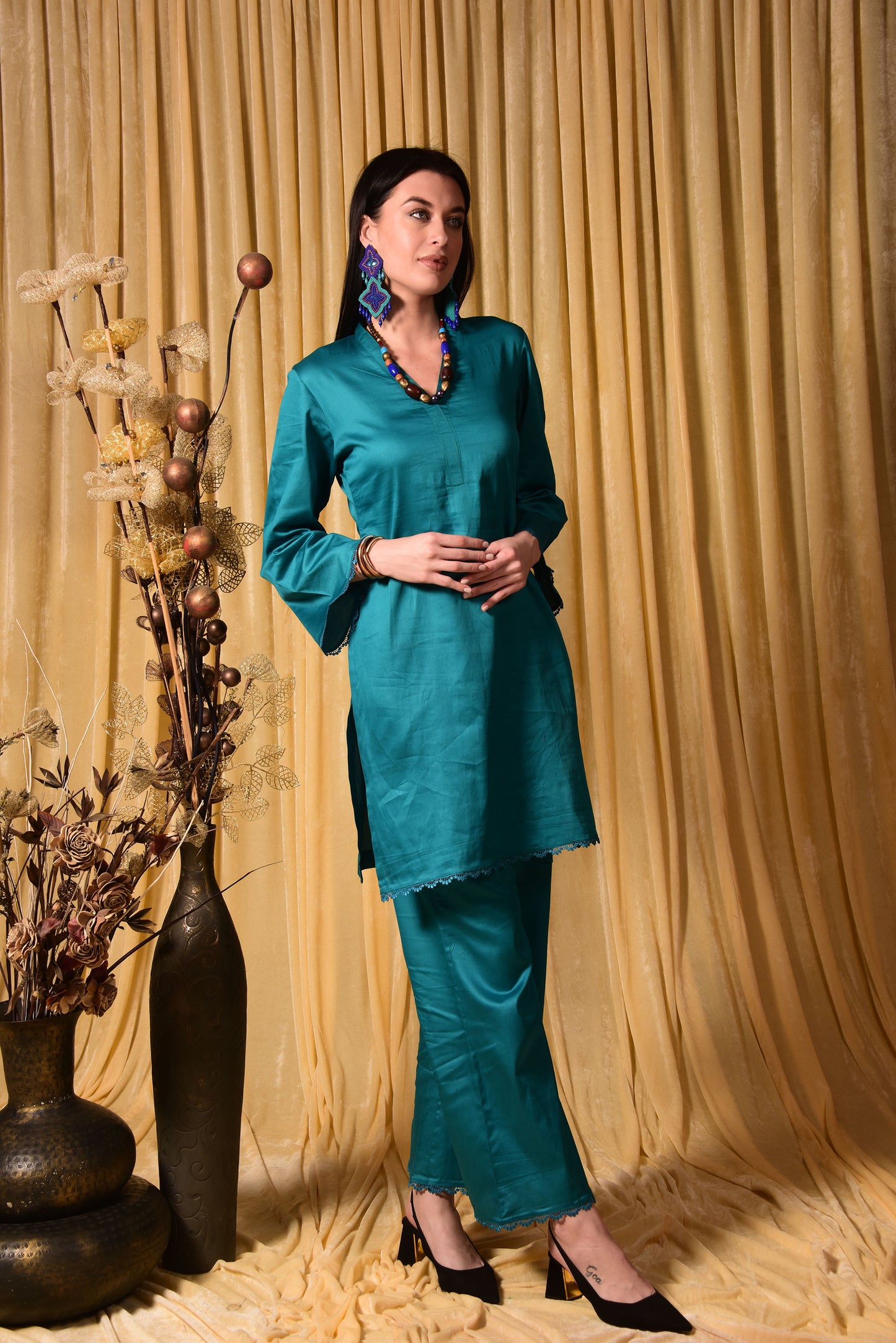 Rama Blue Coordinated Set