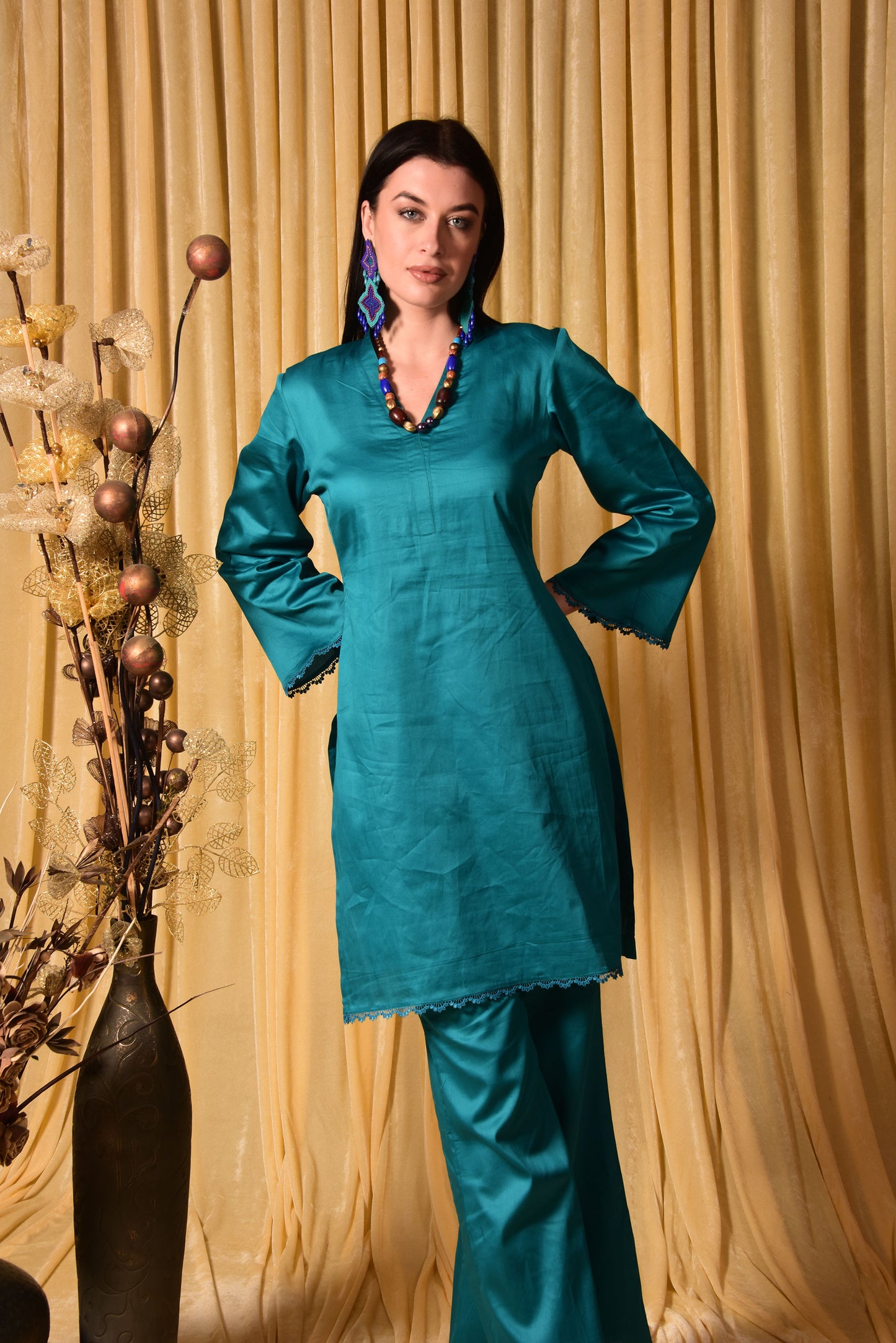 Rama Blue Coordinated Set