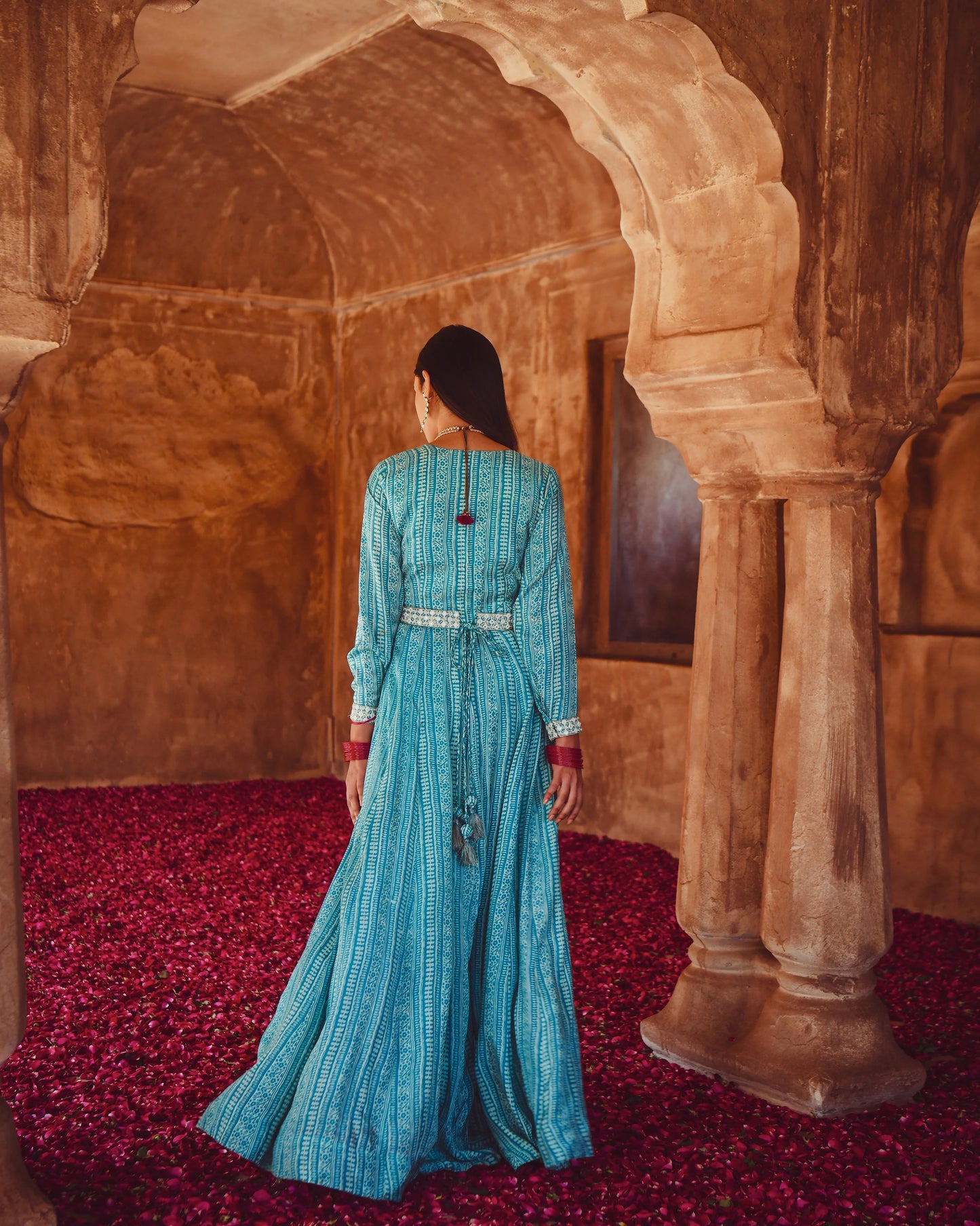 Aqua Hues Front Slit Kurti