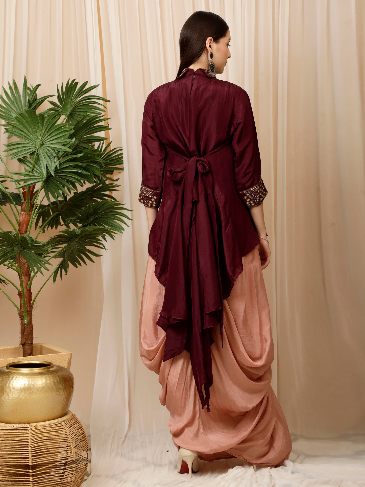Earthy hues Indo Western Outfit