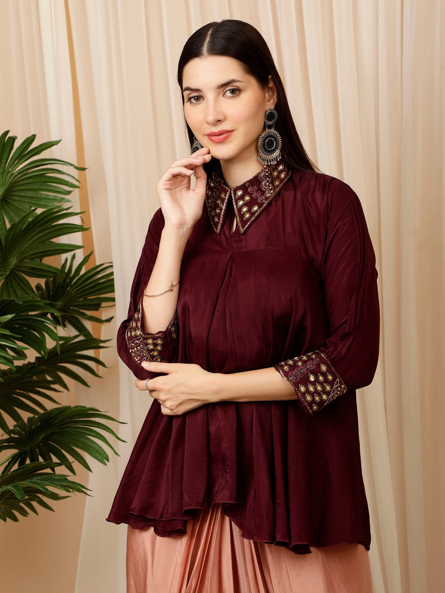 Earthy hues Indo Western Outfit
