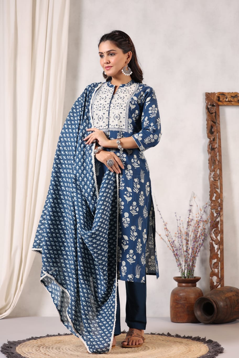 Blue Cotton Suits