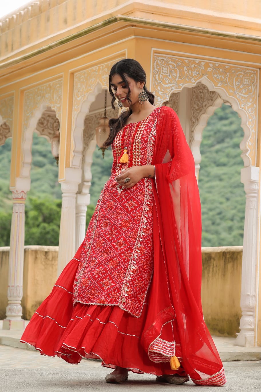 Bandhani Gota Patti One Piece