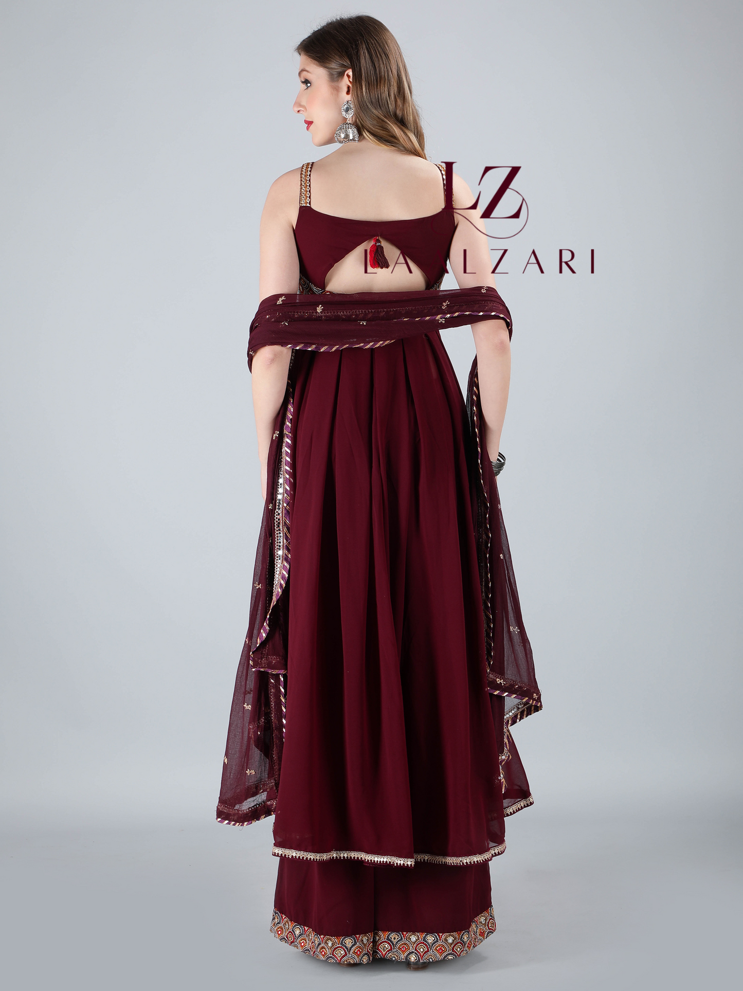 Majestic Maroon Nyra Kurti With Palazo