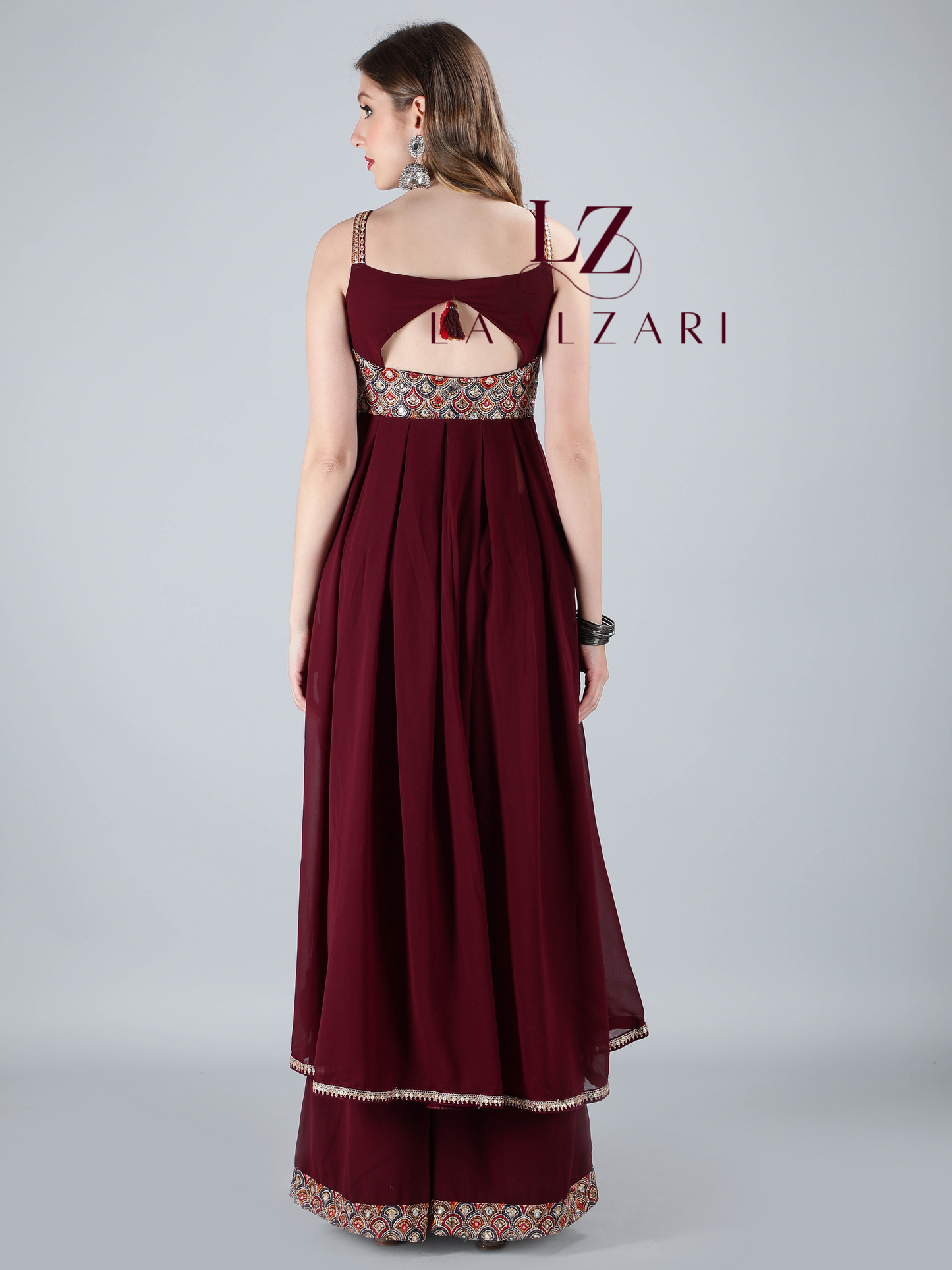 Majestic Maroon Nyra Kurti With Palazo