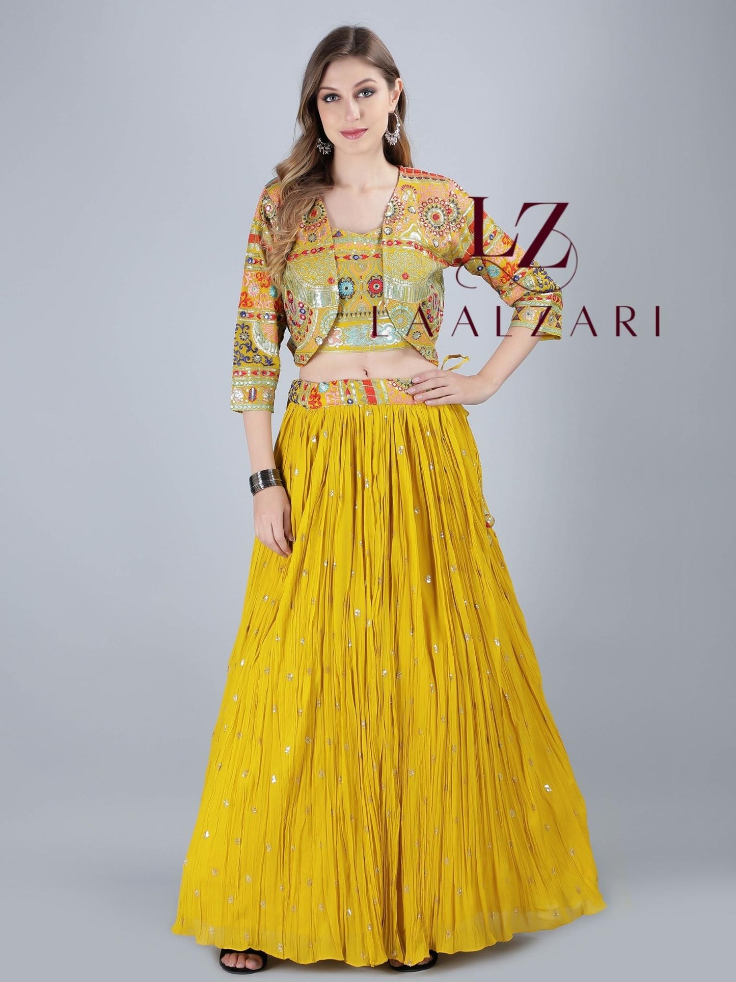 lehenga with shrug
