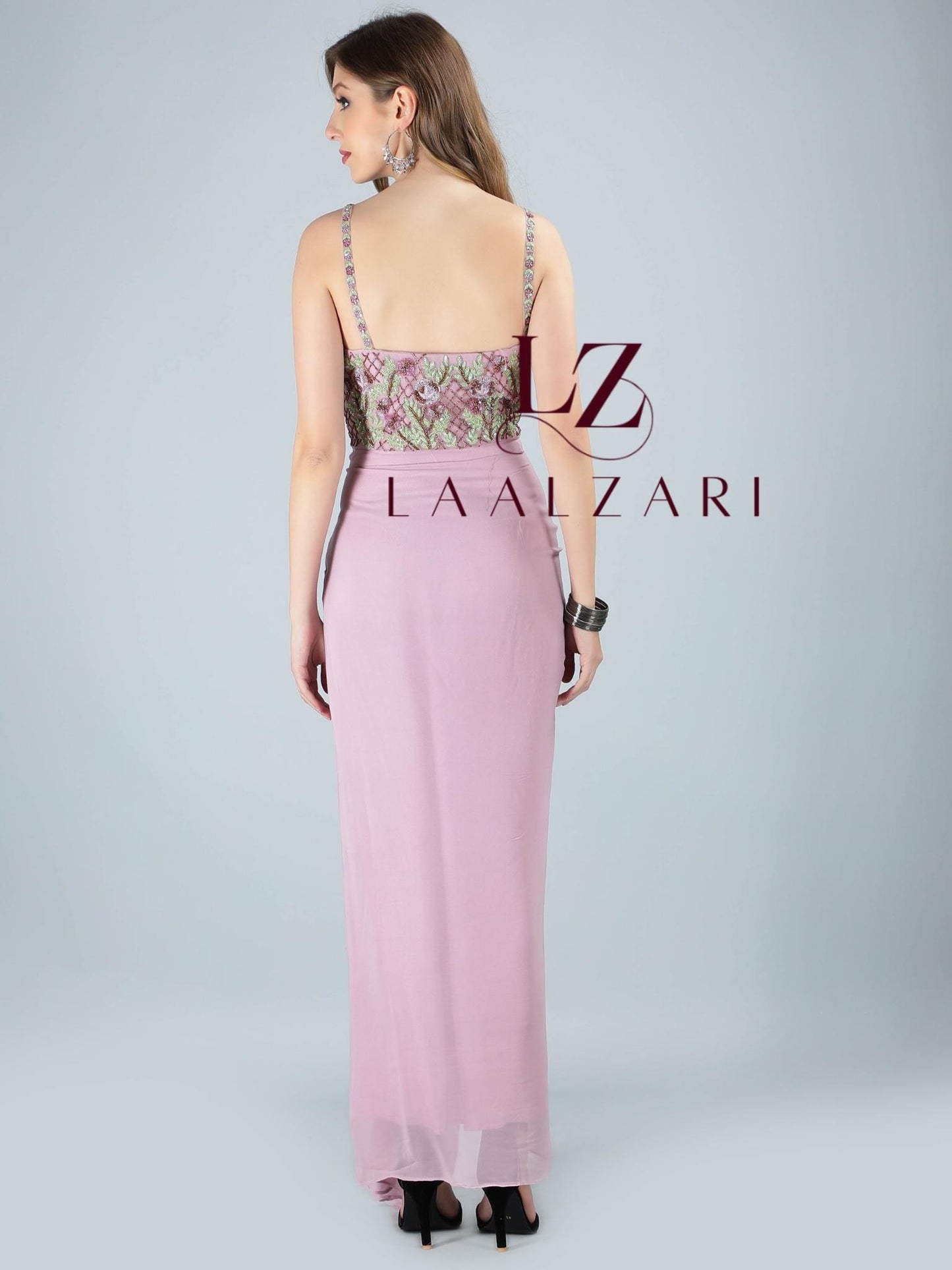 Marvoulous Mauve Dhoti With Blouse