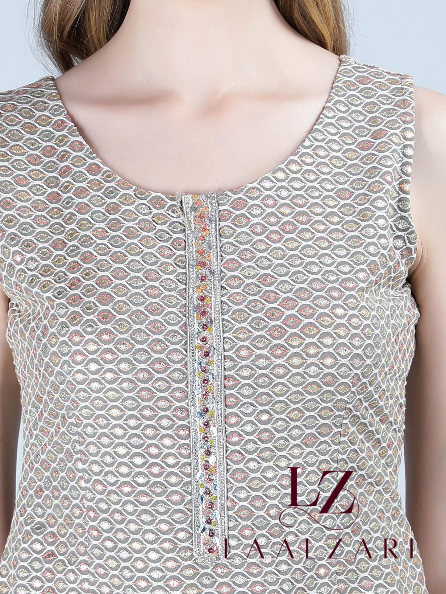 Classic Grey Kurti With Pants