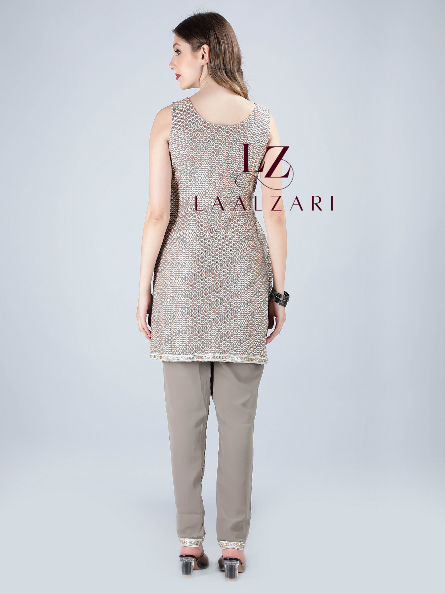 Classic Grey Kurti With Pants