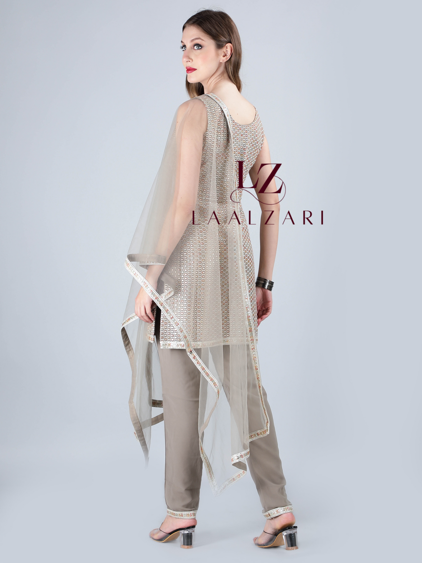 Classic Grey Kurti With Pants