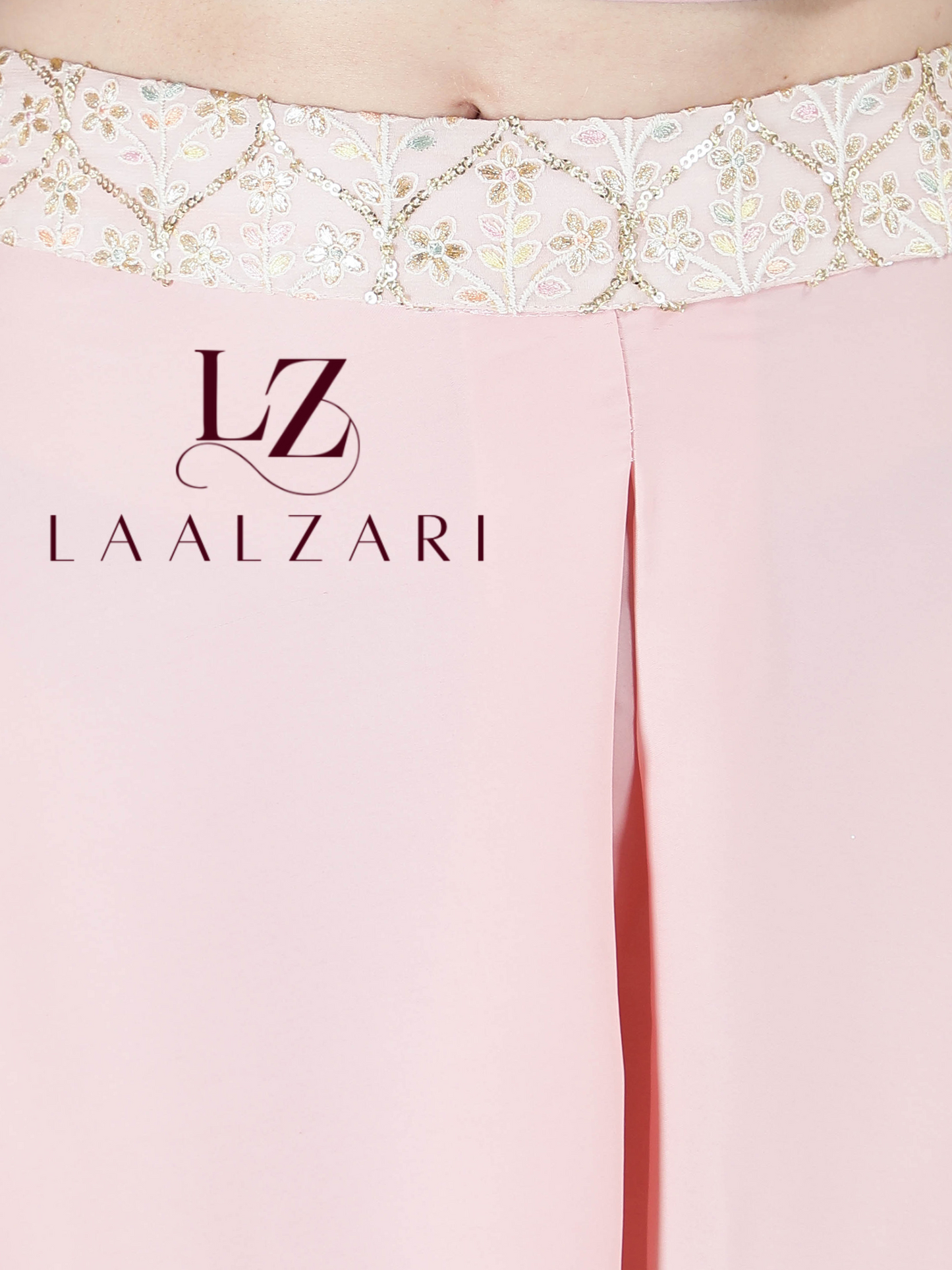 Pretty pink crop top palazo