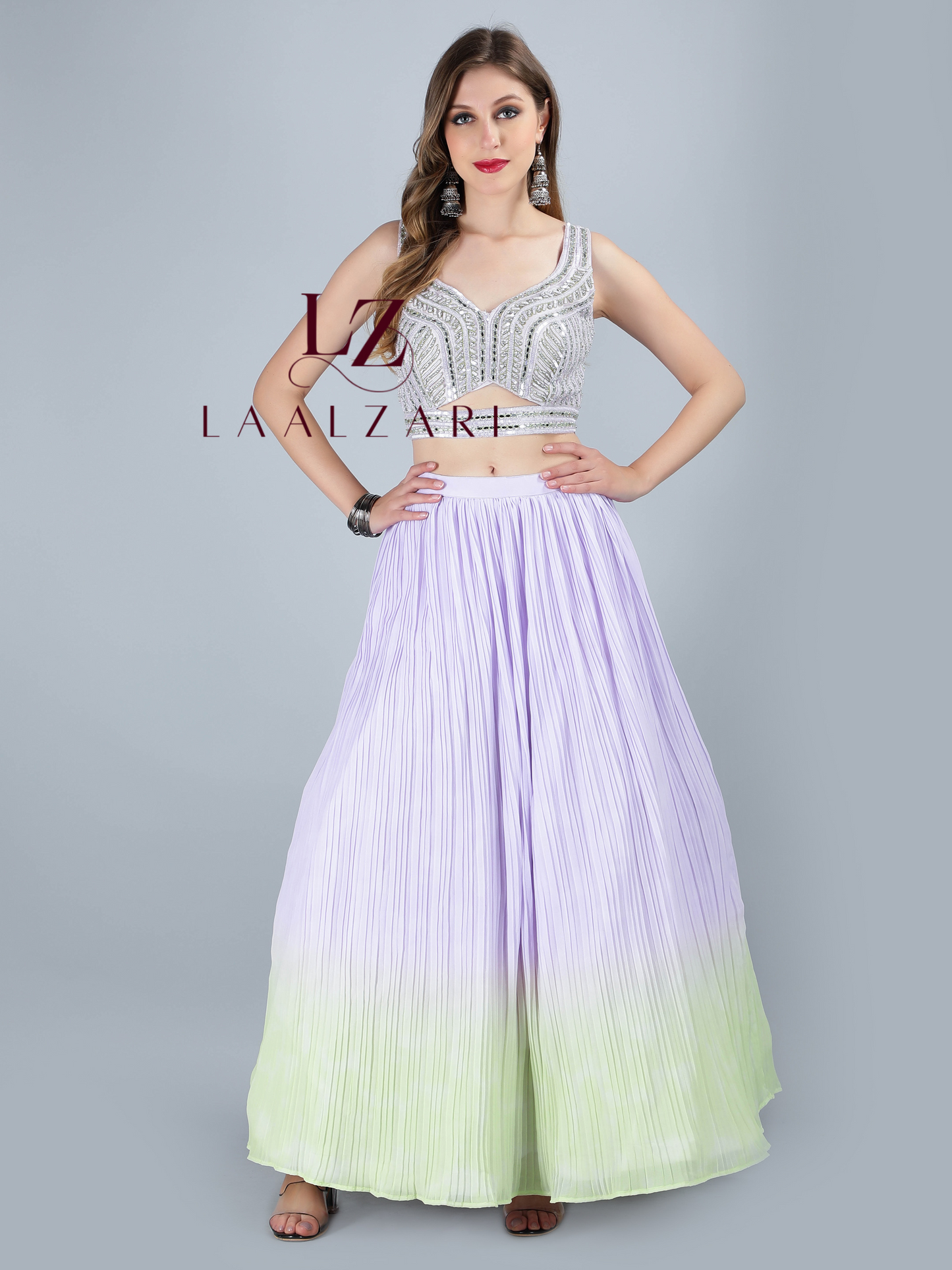 shaded lehenga