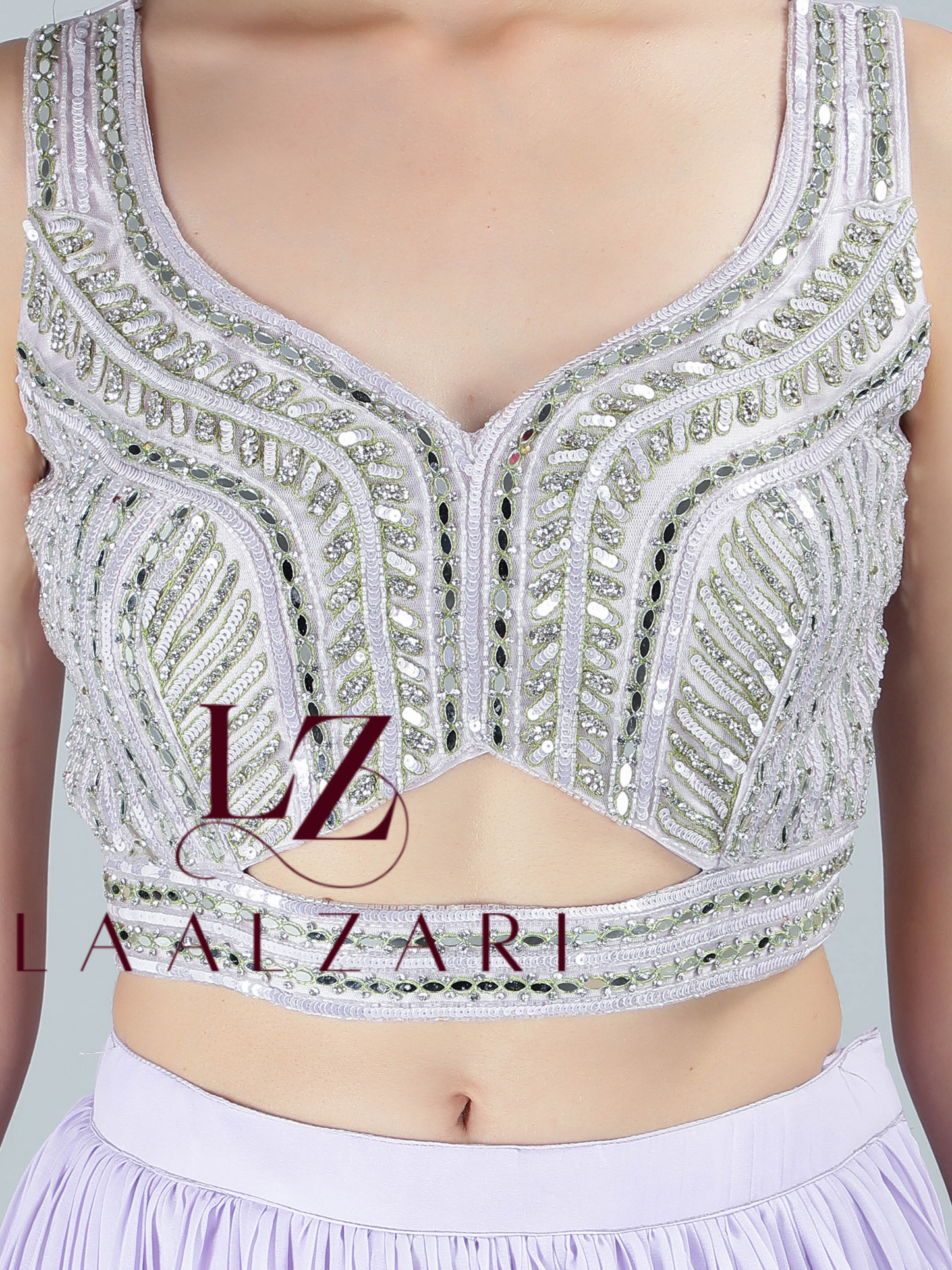 Mirror worked blouse