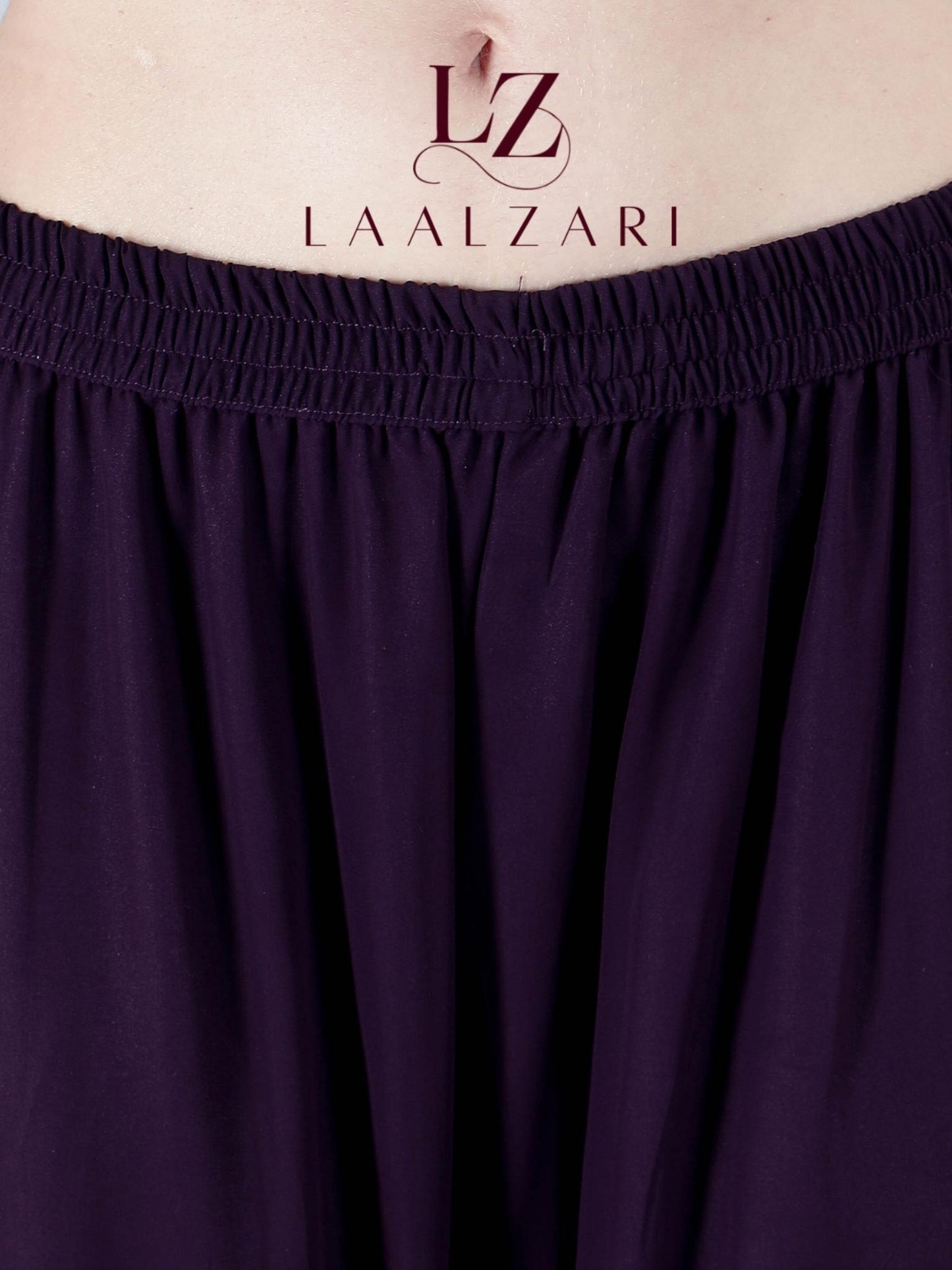 Plumy Purple indo western sharara suit