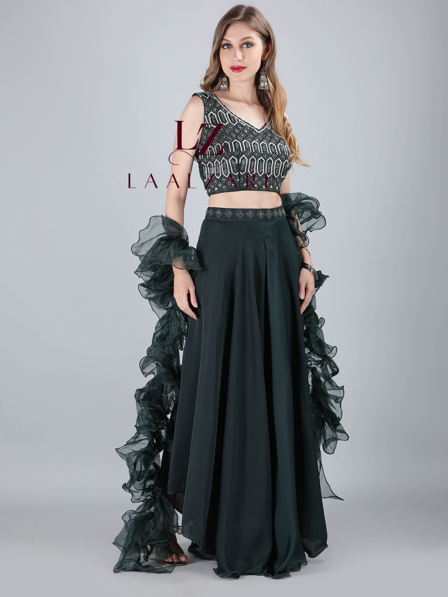Frilly dupatta