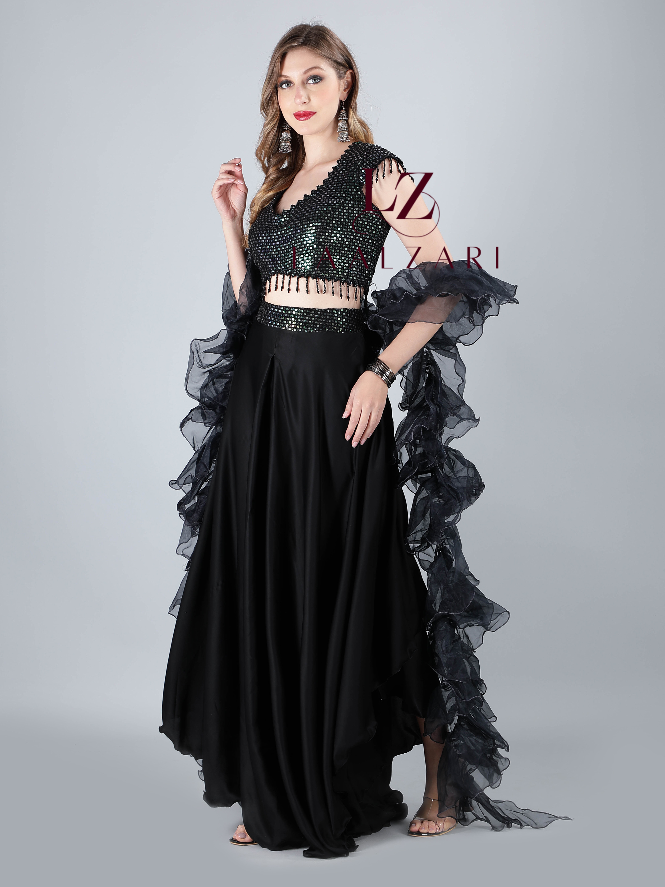 Ruffle dupatta