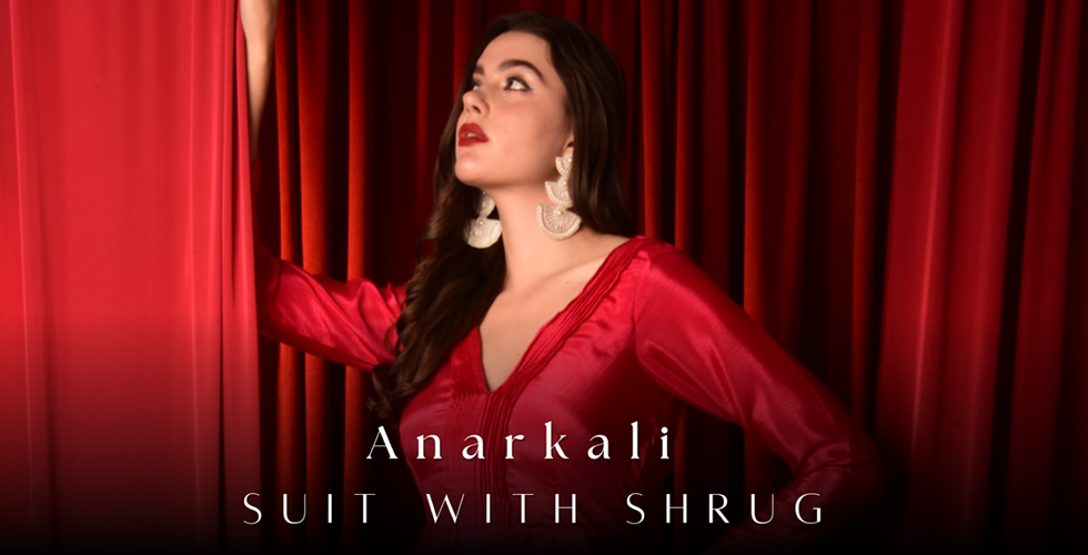 Laalzari’s Anarkali Suit with Shrug: The Perfect Blend of Tradition and Trend