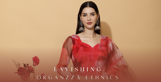 Lavishing Organza ethnics By Laalzari