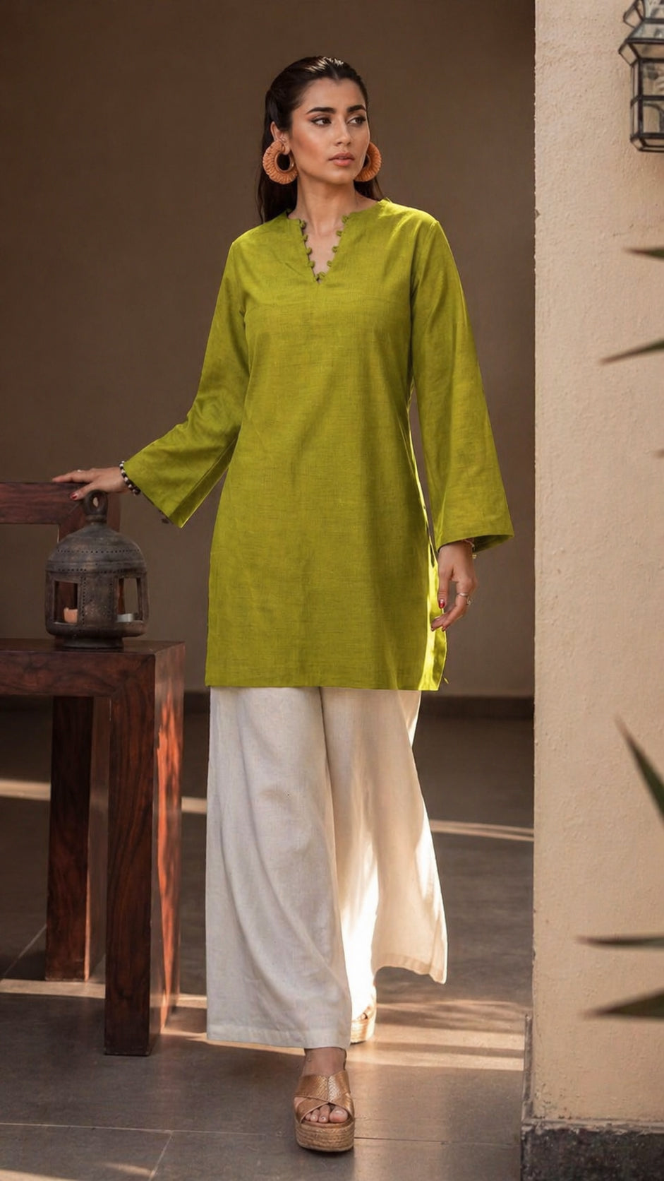 Classic Linen Kurta — view 1