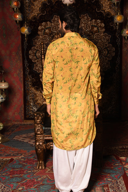 CHINNON PRINTED PATHANI KURTA SET