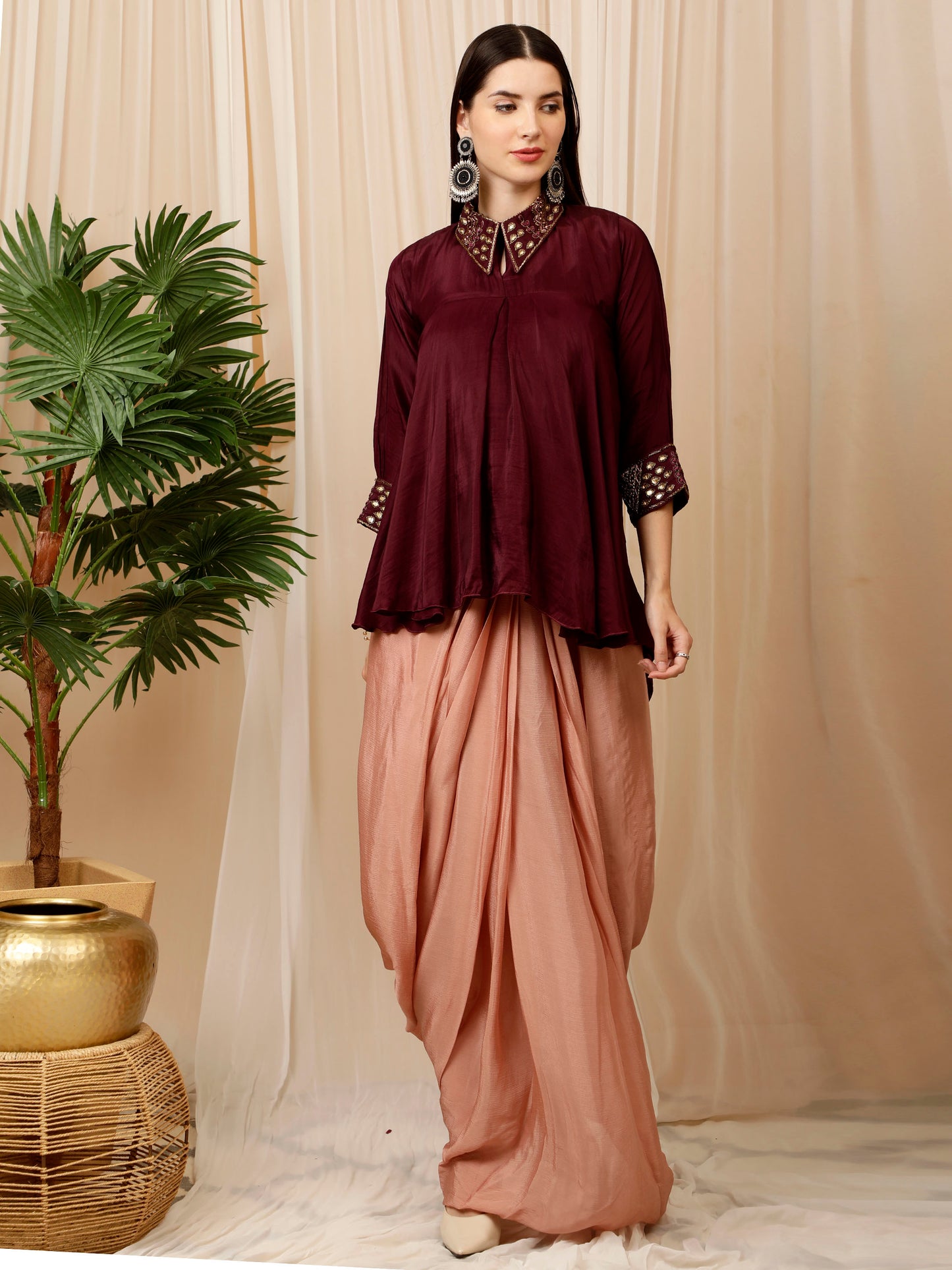 Earthy hues Indo Western Outfit