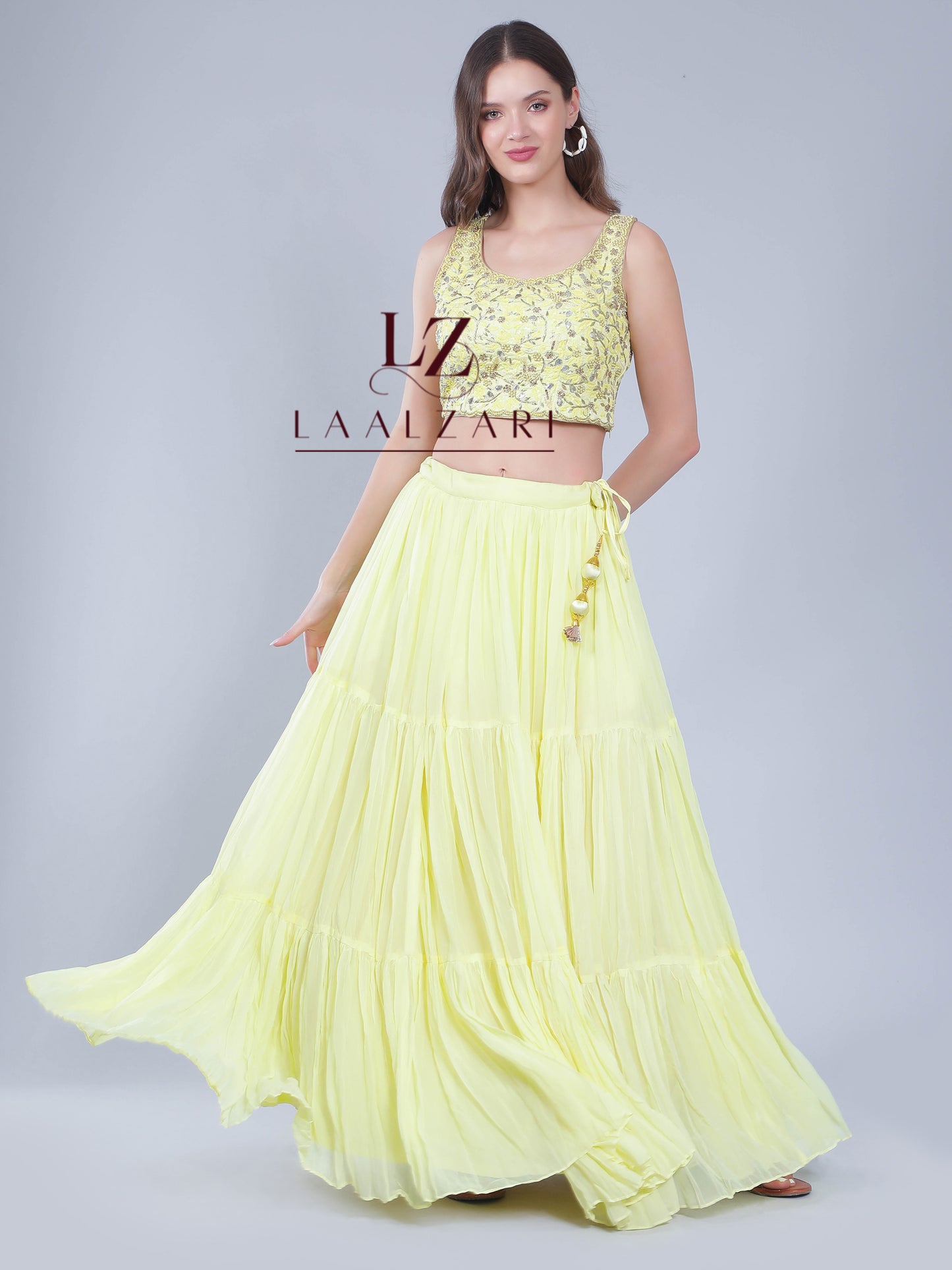 Citric fun Crop top and skirt