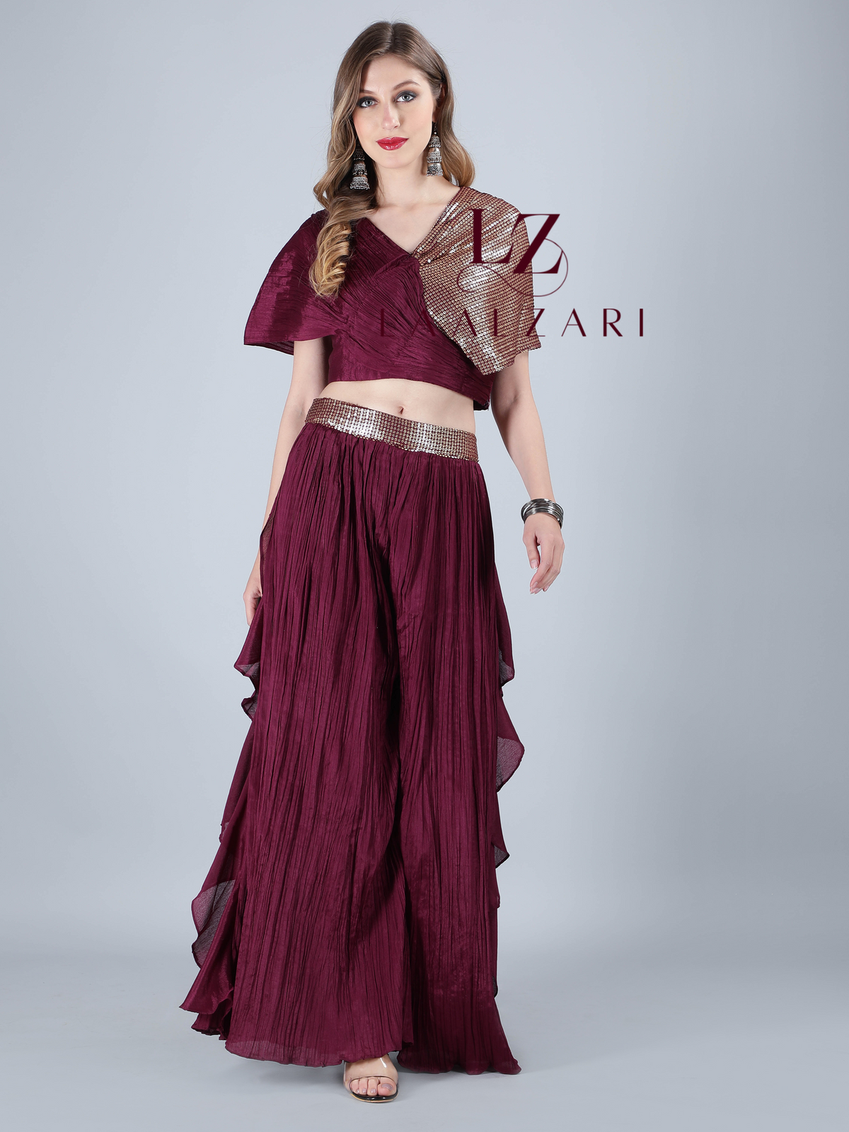 designer crop top skirt