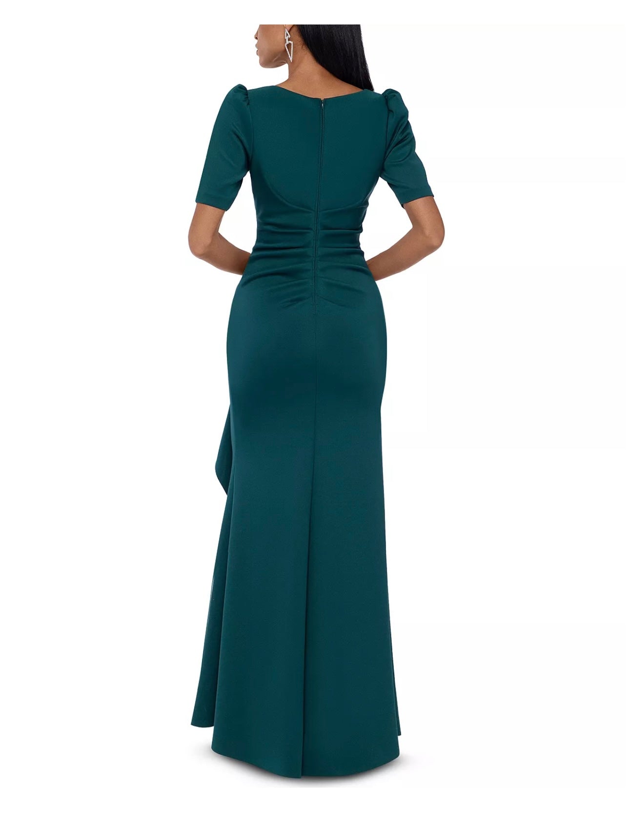 Women's Pleated-Waist Bow-Detail Gown