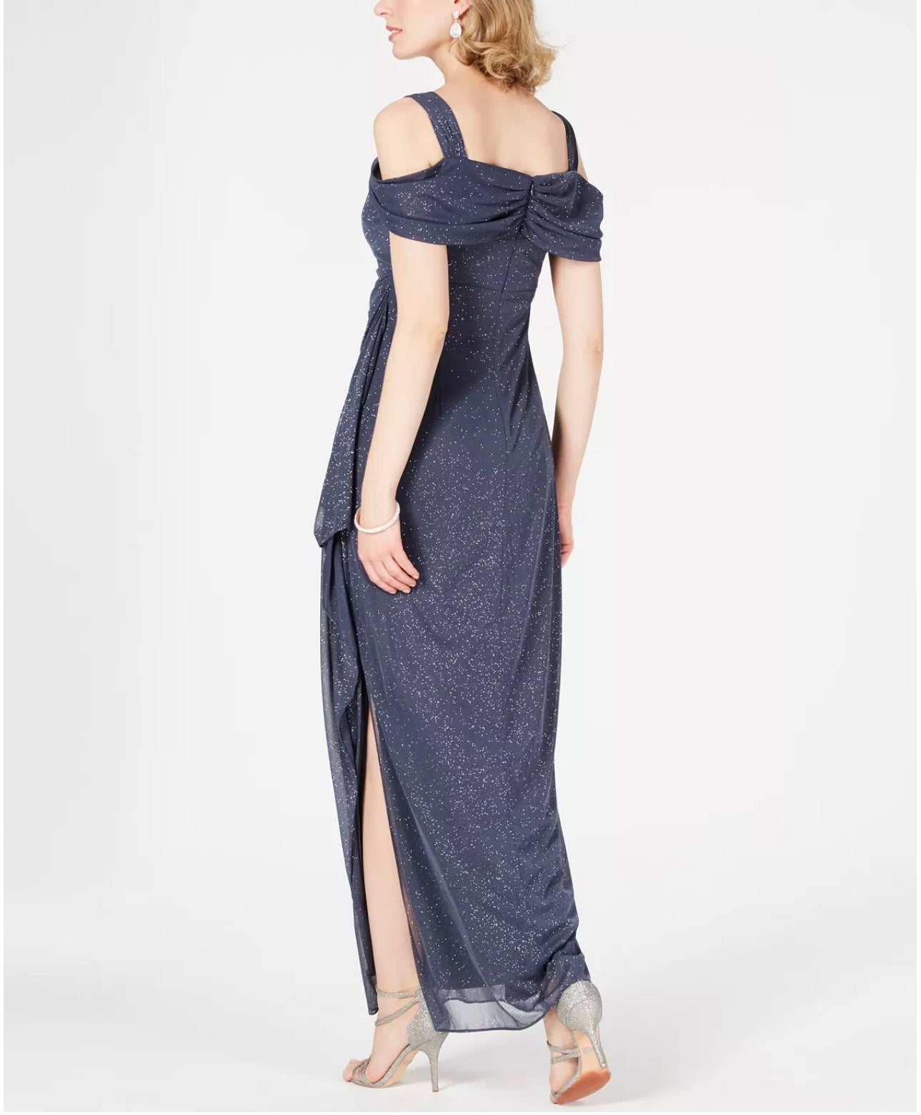 Women's Off-The-Shoulder-Knit Gown